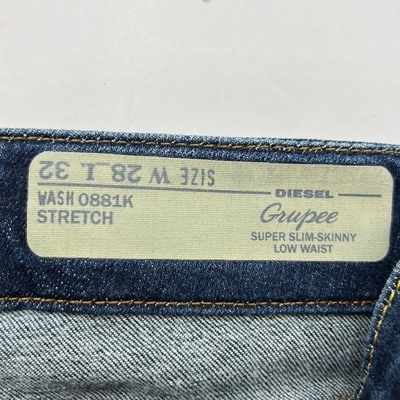 Diesel Industry Super Slim Skinny Low Waist Size 28 - Picture 8 of 16